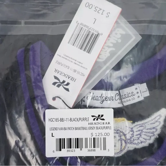 NWT [Headgear Classics] Kobe Bryant Legend Mamba Jersey #8 & #24 Men’s XS/S/M/L - Picture 15 of 15